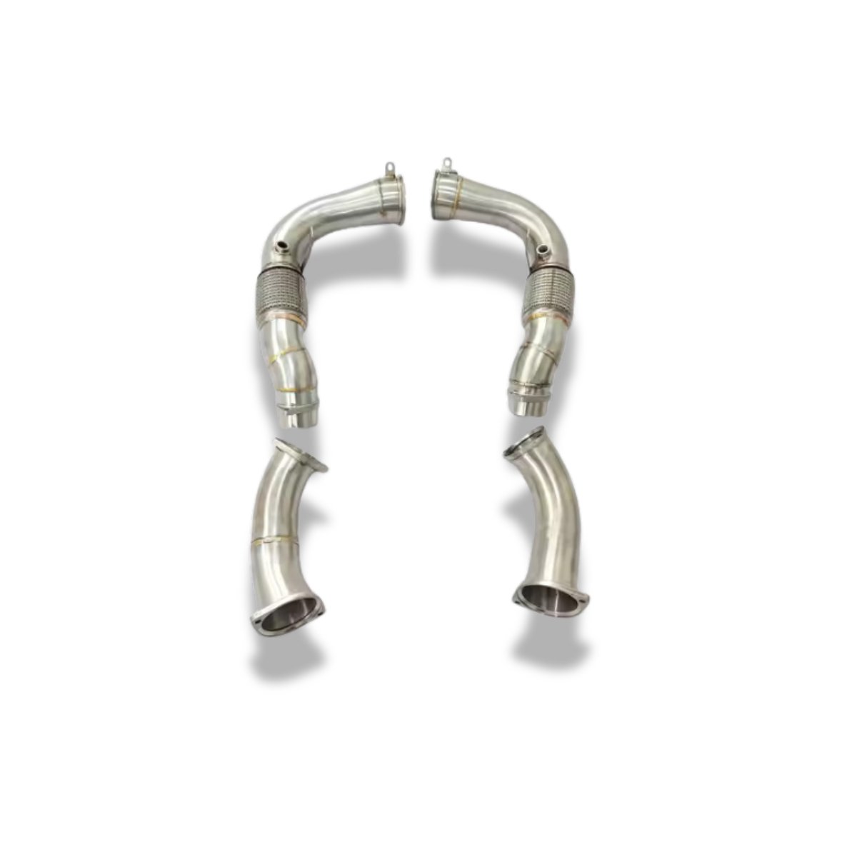 Stainless Steel Catless Downpipe - 2024+ BMW M5