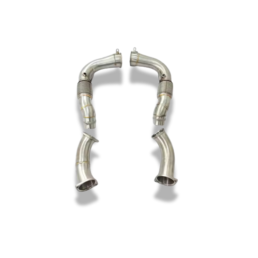 KAOS Stainless Steel Catless Downpipe - 2024+ BMW M5